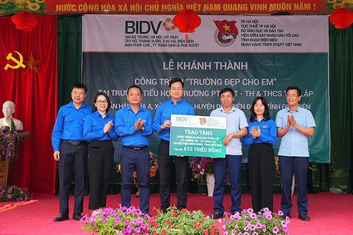 Khánh thành các công trình, phần việc thanh niên trị giá 1,5 tỷ đồng tại tỉnh Điện Biên