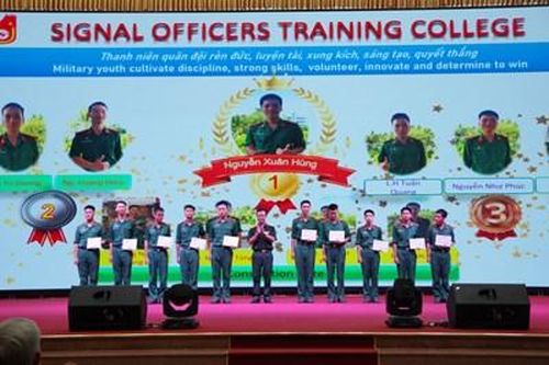 Trường Sĩ quan Thông tin tổ chức Hội thi Olympic tiếng Anh