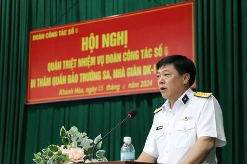Đoàn công tác thăm quần đảo Trường Sa, Nhà giàn DK-I năm 2024: 'Đoàn kết, nghĩa tình, lập công, quyết thắng'