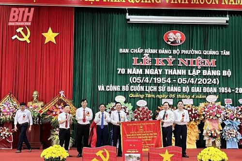 Kỷ niệm 70 năm thành lập Đảng bộ phường Quảng Tâm