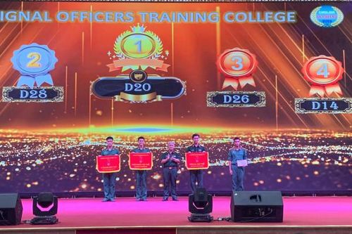 Trường Sĩ quan Thông tin tổ chức Hội thi Olympic tiếng Anh