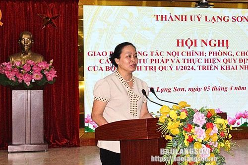 Thành ủy giao ban công tác nội chính, phòng chống tham nhũng, cải cách tư pháp và thực hiện Quy định số 11