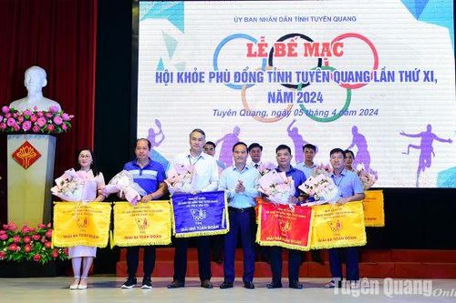 617 huy chương các loại được trao tại Hội khỏe Phù Đổng tỉnh Tuyên Quang năm 2024