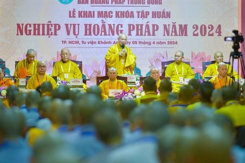 Nhiều nhiệm vụ đặt ra tại Khóa tập huấn chuyên môn năm 2024 của Ban Hoằng pháp T.Ư