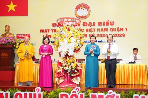 Hai vị Thượng tọa được cử làm Phó Chủ tịch không chuyên trách, Ủy viên tại Đại hội MTTQVN cấp quận