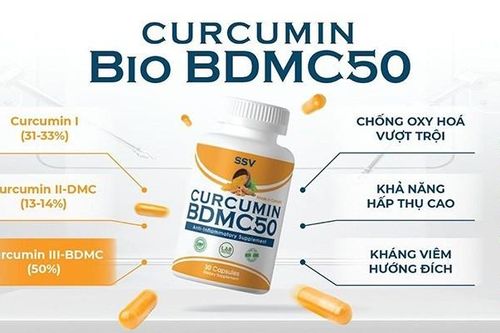 Curcumin BDMC50 - sở hữu chỉ số chống oxy cao gấp 208 lần