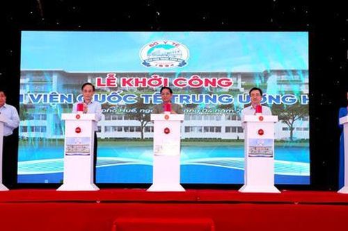 Thủ tướng Phạm Minh Chính dự lễ khởi công Bệnh viện Quốc tế Trung ương Huế 2