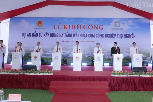 Thanh Hóa: Khởi công dự án đầu tư xây dựng hạ tầng kỹ thuật cụm công nghiệp Thọ Nguyên