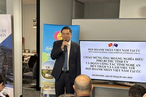 Nghe An's delegation visits and works in Australia