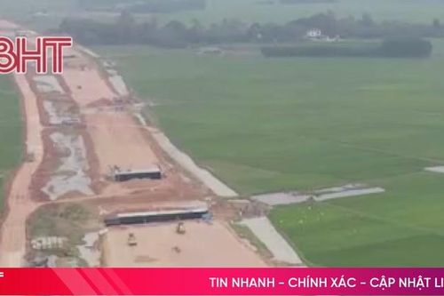 Cao tốc Bắc - Nam qua Hà Tĩnh nhìn từ trên cao