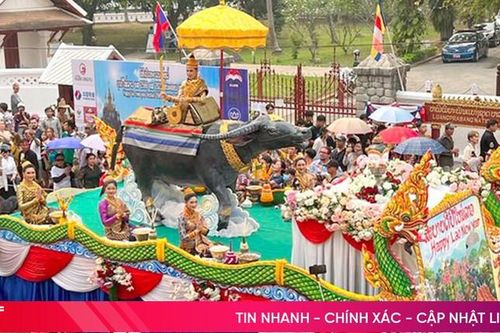 Người dân Lào nghỉ 6 ngày đón tết cổ truyền Bunpimay