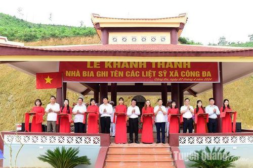 Khánh thành Nhà bia ghi tên các liệt sỹ xã Công Đa