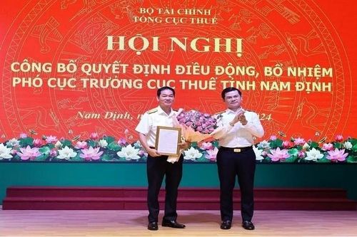 Bổ nhiệm Phó Cục trưởng Cục Thuế tỉnh Nam Định
