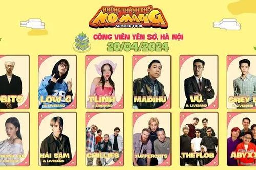 Dàn line-up Những Thành Phố Mơ Màng Hà Nội mùa hè này