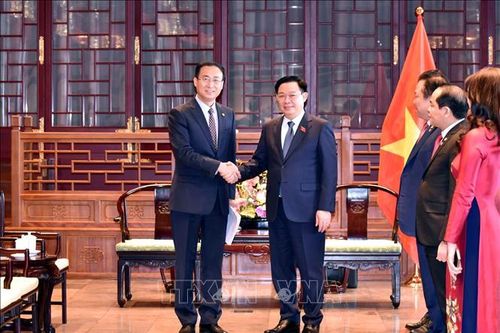 Chủ tịch Quốc hội Vương Đình Huệ làm việc với lãnh đạo Tập đoàn Energy China