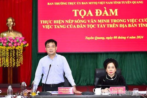 Thực hiện nếp sống văn minh trong việc cưới, việc tang của người Tày Tuyên Quang
