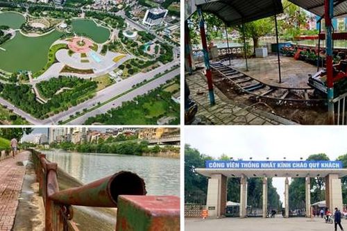 Hiện trạng các công viên chậm tiến độ ở Hà Nội