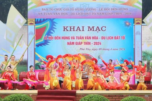 Tưng bừng khai mạc Lễ hội Đền Hùng và Tuần Văn hóa-Du lịch Đất Tổ 2024