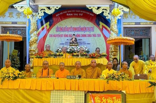 Khánh Hòa: Công bố quyết định bổ nhiệm trụ trì chùa Thừa Tiên (H.Vạn Ninh)