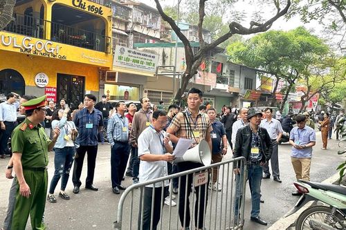 Cưỡng chế kiểm đếm bắt buộc thực hiện xây dựng đường Phương Mai – sông Lừ