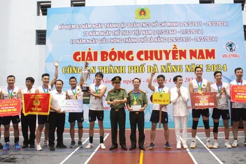 Đội bóng khối Xây dựng Lực lượng - Hậu cần - Trực thuộc đăng quang ngôi vô địch