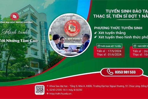 Trường ĐH Ngoại thương tuyển sinh CTĐT Thạc sĩ ngành Tài chính - Ngân hàng