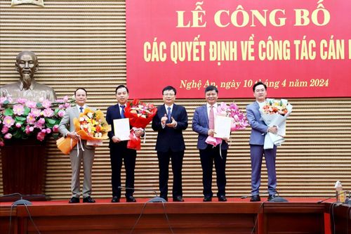 Nghệ An bổ nhiệm 4 Phó Giám đốc sở