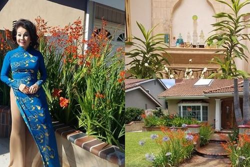 Biệt thự ngập tràn hoa của nữ danh ca U80 đình đám một thời ở Mỹ