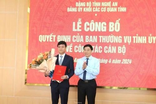Bổ nhiệm nhiều vị trí lãnh đạo sở tại Nghệ An