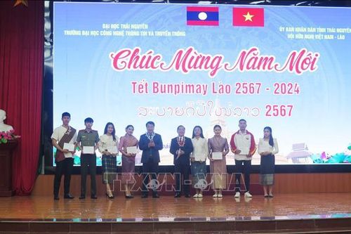Tổ chức Tết Bunpimay cho lưu học sinh Lào tại Thái Nguyên
