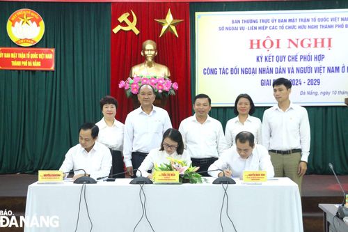 Ký kết quy chế phối hợp công tác đối ngoại nhân dân giai đoạn 2024-2029