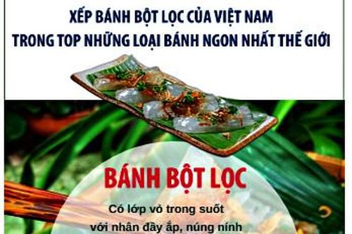 Bánh bột lọc của Việt Nam trong top những loại bánh ngon nhất thế giới
