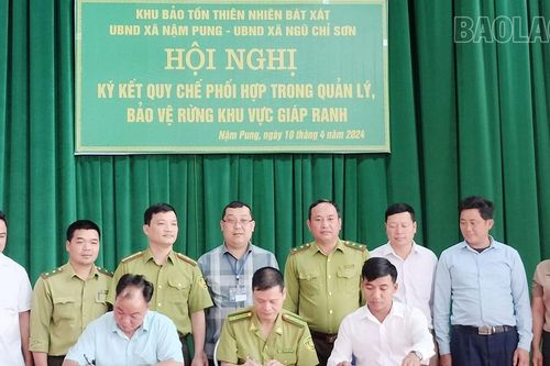 Ký kết quy chế phối hợp trong công tác quản lý, bảo vệ rừng khu vực giáp ranh