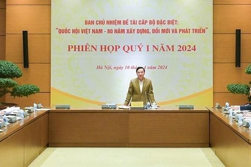 Phó Chủ tịch Quốc hội Nguyễn Khắc Định chủ trì Phiên họp về Đề tài cấp Bộ đặc biệt 'Quốc hội Việt Nam - 80 năm xây dựng, đổi mới và phát triển'