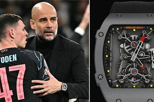 Cận cảnh đồng hồ siêu đắt giá Guardiola đeo ở trận gặp Real Madrid, thế giới chỉ có 50 chiếc