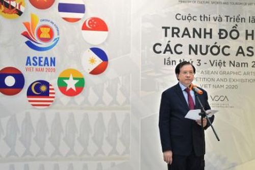 Tổ chức 'Cuộc thi và Triển lãm Tranh Đồ họa các nước ASEAN 2024'