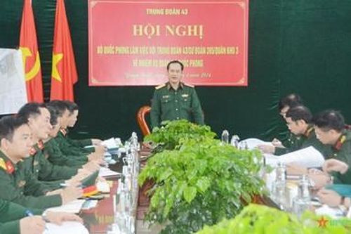 Thượng tướng Vũ Hải Sản làm việc với Quân khu 3 về công tác đầu tư xây dựng cơ bản, doanh trại