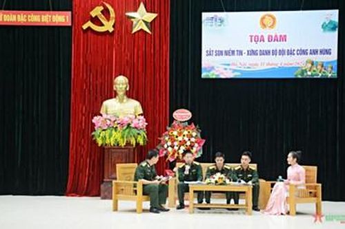 Lữ đoàn Đặc công Biệt động 1 tổ chức Tọa đàm 'Sắt son niềm tin-xứng danh Bộ đội Đặc công anh hùng'