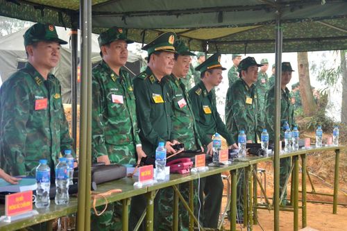 Học viện Biên phòng diễn tập chiến thuật vòng tổng hợp
