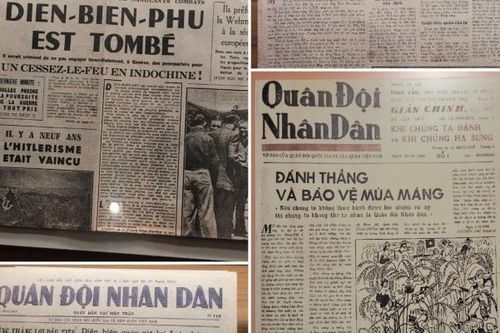 Khám phá tư liệu quý về Chiến dịch Điện Biên Phủ tại Bảo tàng Báo chí Việt Nam