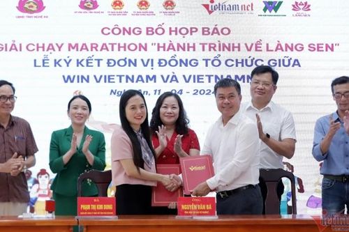 Báo VietNamNet phối hợp tổ chức giải chạy 'Hành trình về Làng Sen' 2024