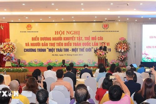 Biểu dương người khuyết tật, trẻ mồ côi, người bảo trợ tiêu biểu toàn quốc