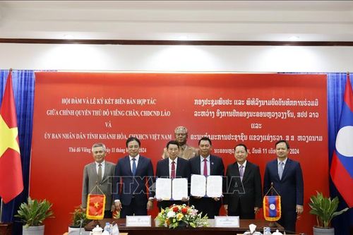 Tỉnh Khánh Hòa và thủ đô Viêng Chăn tăng cường hợp tác