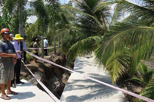 Kiên Giang: Công bố tình huống khẩn cấp về thiên tai sạt lở, sụt lún