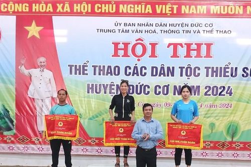 Xã Ia Dom giành giải nhất hội thi thể thao các dân tộc thiểu số huyện Đức Cơ