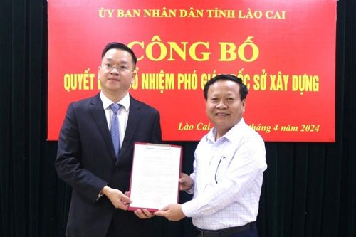 Sở Xây dựng có tân Phó Giám đốc