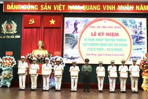 Cảnh sát Cơ động Công an Đắk Nông góp phần đảm bảo bình yên vùng Nam Tây Nguyên