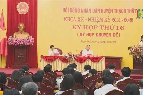 Thạch Thất giảm ba đơn vị hành chính cấp xã