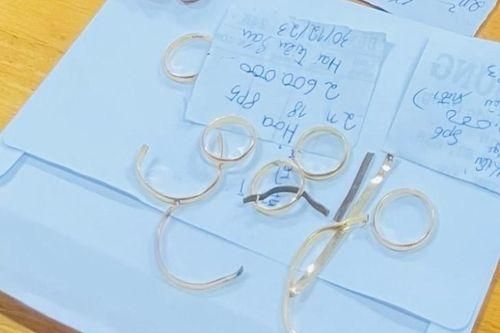 Lật tẩy thủ đoạn mua 60 cặp nhẫn vàng chất lượng kém mang đi thế chấp