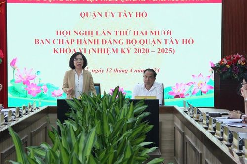 Quận Tây Hồ: quý I/2024 thu ngân sách đạt 28% kế hoạch năm